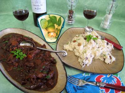 Recette Assiette de civet de cerf et sa floraline