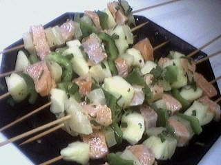 Brochettes de saumon à l'ananas - 7.1