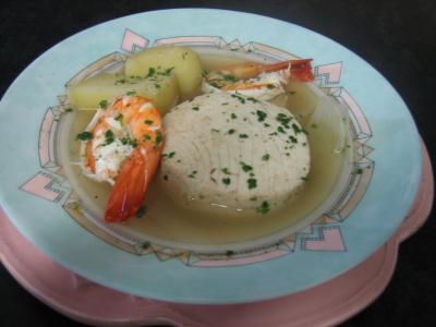 Image : recette Cotriade de thon et gambas au champagne