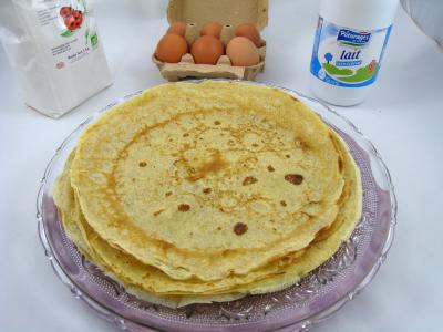 Cuisson à la poêle : Assiette de crêpes