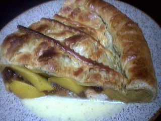 lait écrémé : Part de galette des rois aux abricots
