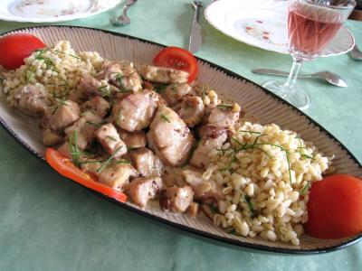 Photo : Ris de veau au Bourbon et aux amandes