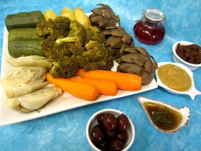 Image : recette Légumes vapeur (artichauts, brocolis, carottes, fenouil)