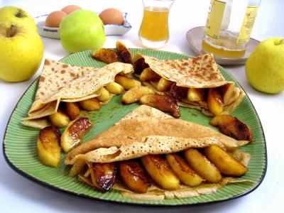 Image : recette Crêpes aux pommes à la bretonne
