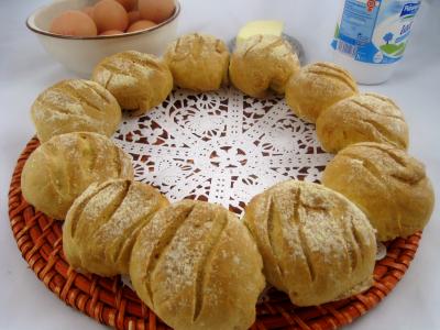 Pain : Pain au beurre en couronne