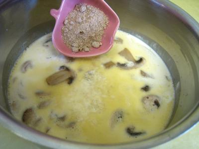 Pouding à la mozzarella et sa sauce aux champignons - 10.4