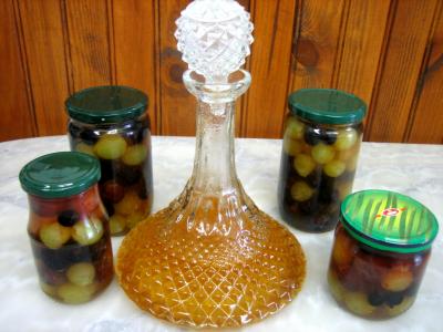 raisin : Bocaux de raisins au vinaigre parfumé 
