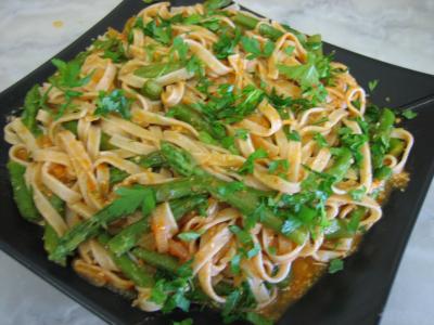 Image : recette Tagliatelles aux asperges
