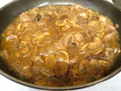 Rognons de veau sautés aux cèpes et ses fonds d'artichauts - 14.3