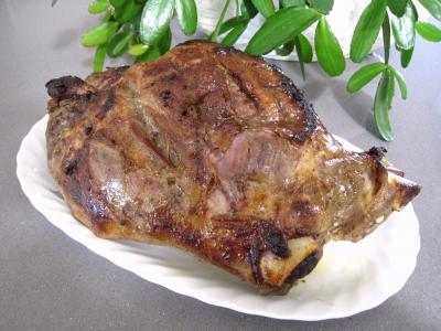 caramel : Gigot caramélisé au miel