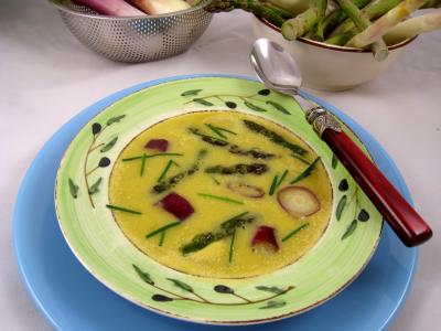 Image : recette Crème d'ognasses et d'asperges façon landaise