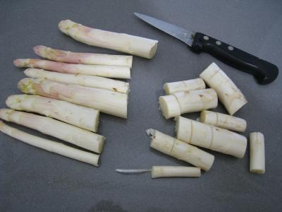 Polenta aux ognasses, aux épinards et aux asperges - 5.3
