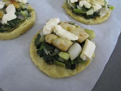 Polenta aux ognasses, aux épinards et aux asperges - 13.3