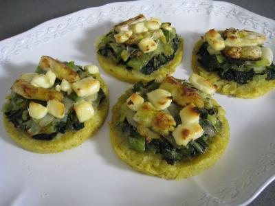 Polenta aux ognasses, aux épinards et aux asperges - 14.3