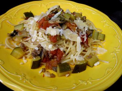 Photo : Spaghettis aux courgettes
