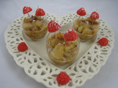 Image : recette Verrines de poires aux noix de cajou et aux amandes