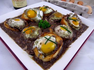 Cuisine diététique : Oeufs en meurette façon bourguignonne