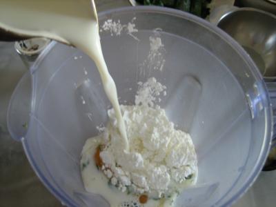 Clafoutis aux petits pois et aux poires - 2.3