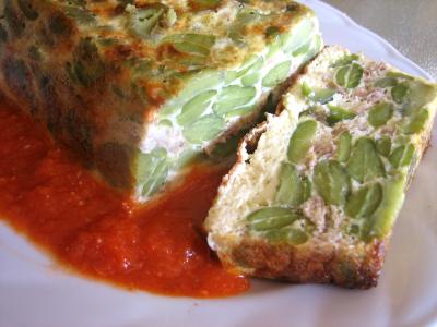 Image : recette Clafoutis aux fèves et au thon
