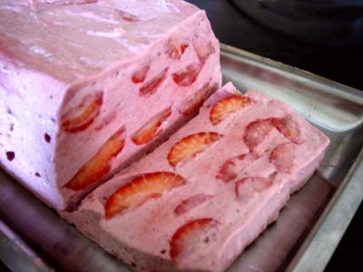 Image : recette Terrine de fraises et framboises