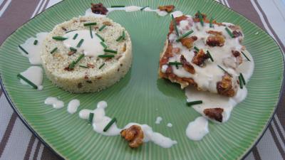cramaillote : Assiette de sandre à la fourme d'ambert