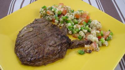 grillades : Assiette d'une bavette marinée minceur