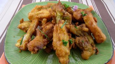 farine : Beignets de poireaux