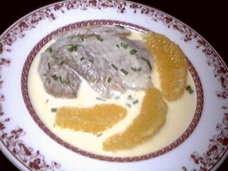 Lieu au beurre d'orange