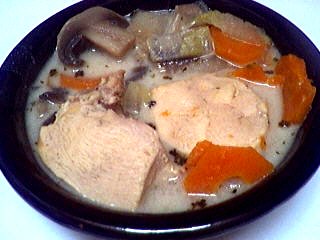 Image : recette Blancs de poulet en blanquette