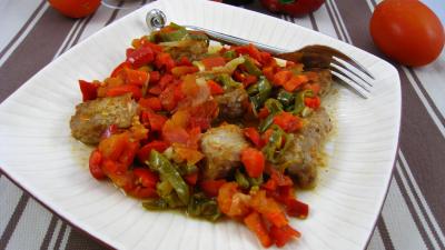 thon rouge : Assiette de thon kaskarote à la basquaise