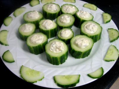 Bouchées au concombre et au roquefort - 6.3