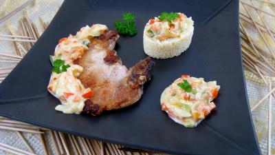 côtes de porc au lait de coco