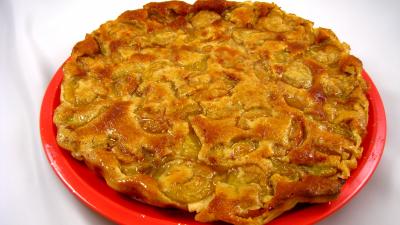 mirabelle : Clafoutis aux mirabelles et aux cacahuètes