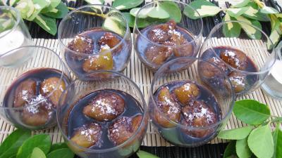 cannelle : Verrines de figues au vin rouge