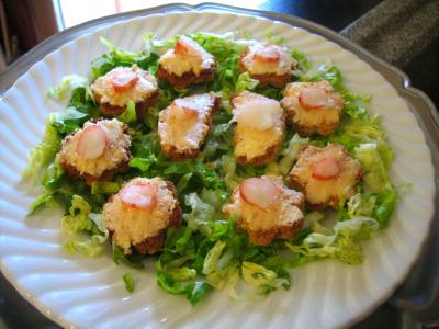 Recette Assiettes de canapés aux gambas