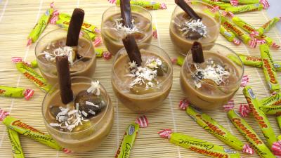 Dessert avec alcool : Verrines de figues aux carambars