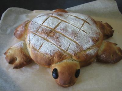 Pain aux oignons en forme de tortue - 16.2
