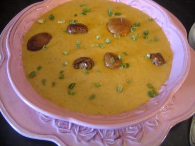 Image : recette Crème de cèpes au curry