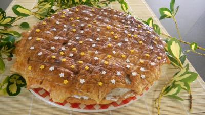 Image : recette Galette des rois à la chantilly