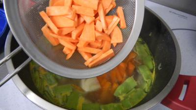 Soupe de carottes aux ris de veau - 7.3