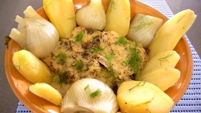 Image : recette Filets de lieu noir à la moutarde