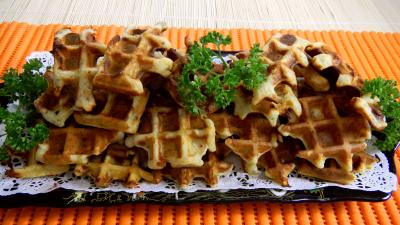 Chandeleur : Gaufres au jambon en amuse-bouche