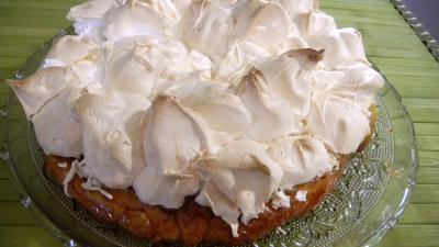 Recette élaborée : Tarte tatin meringuée