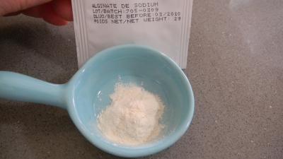 Photo : Alginate en poudre
