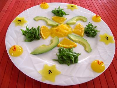 Recette Assiette de spaghettis moléculaires aux avocats