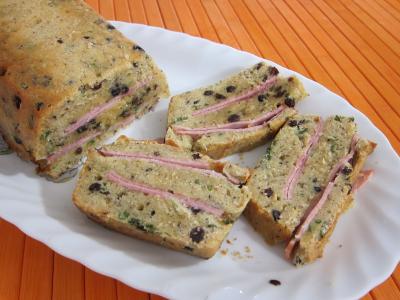 Cuisine diététique : Tranches de cake au jambon