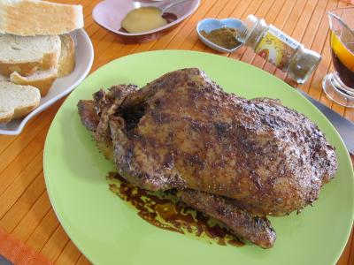Image : Assiette de canette au miel et au thym
