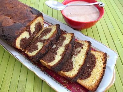 Image : recette Gâteau marbré au chocolat