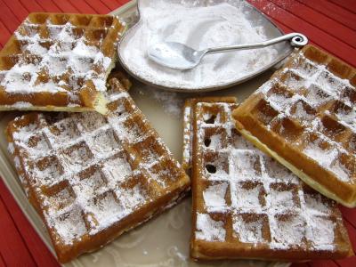 Que des gaufres au sucre et à la cannelle !