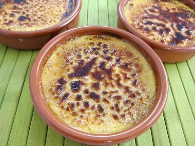 Desserts : Ramequins de crème brûlée